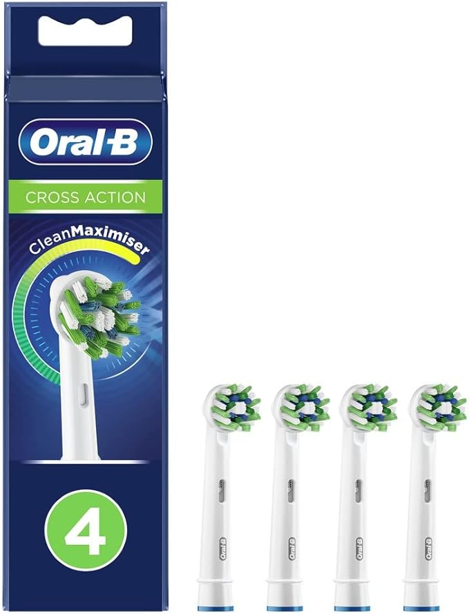 Oral-B Cross Action CleanMax Toothbrush Heads (Pack of 4)