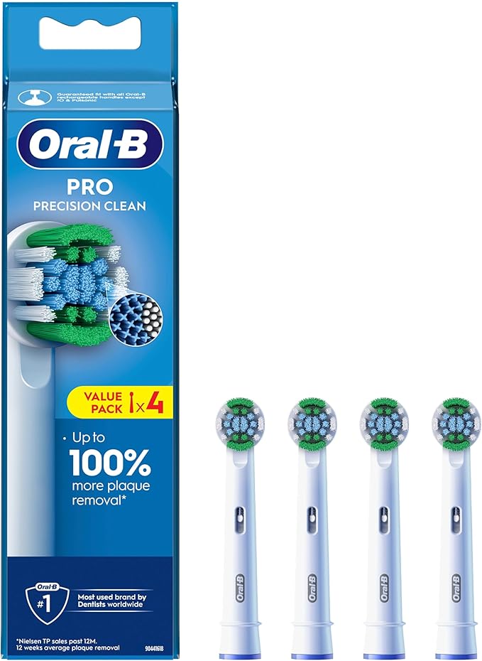 Oral-B Pro Precision Clean Toothbrush Heads (Pack of 4)