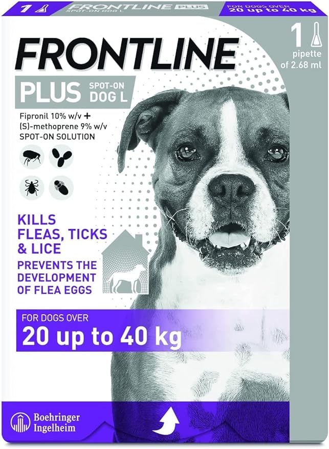 Frontline Plus For Dogs 20 to 40k