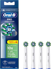 Oral-B Pro Cross Action Toothbrush Heads (Pack of 4)