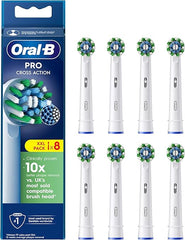 Oral-B Pro Cross Action Toothbrush Heads (Pack of 8)